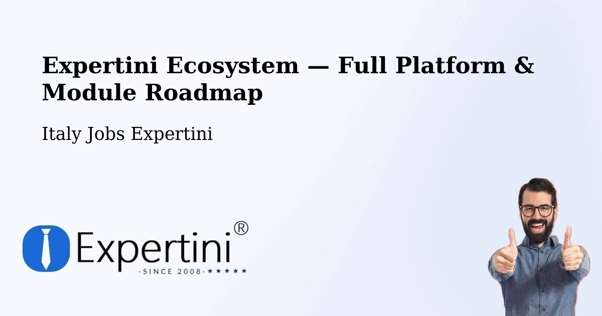 Expertini Ecosystem — Full Platform & Module Roadmap – Strozza